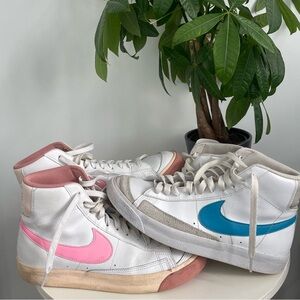 Women Size 8.5 Bike Blazer Bundle White Pink Blue Shoes Boy 7Y